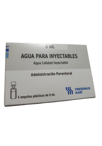 Agua para inyectables - 5ml 5 ampollas